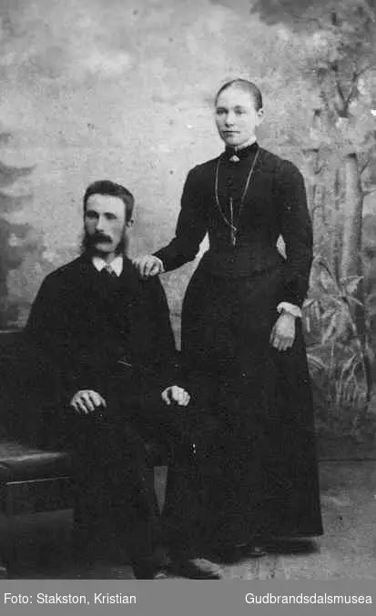 Ola Pollmo (f. 1862) og kona Anne Pollmo (f. Lund 1867)