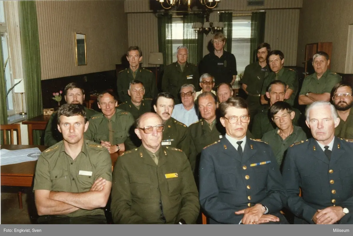 Underofficersmässen, sista A 6-befälen i tjänst 1985. A 6.
