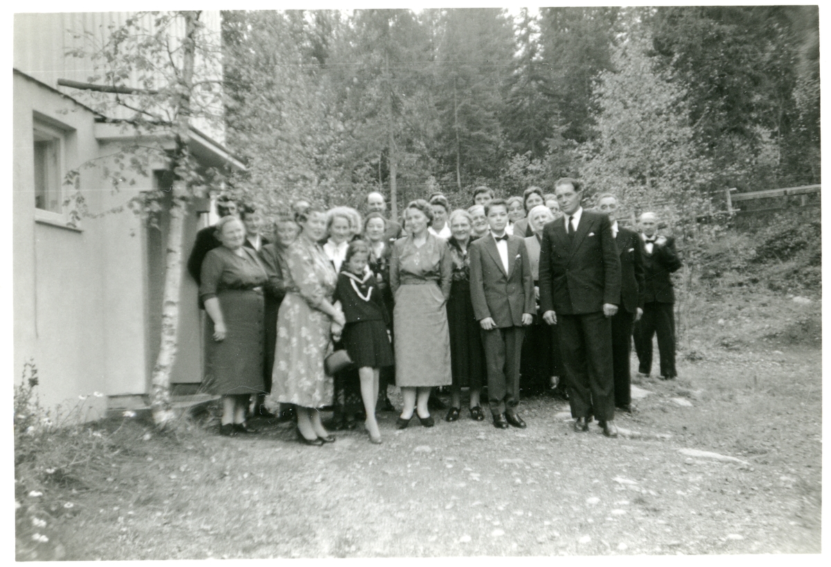 Gjester i konfirmasjonen til Alf Terje Langedrag, 1959.