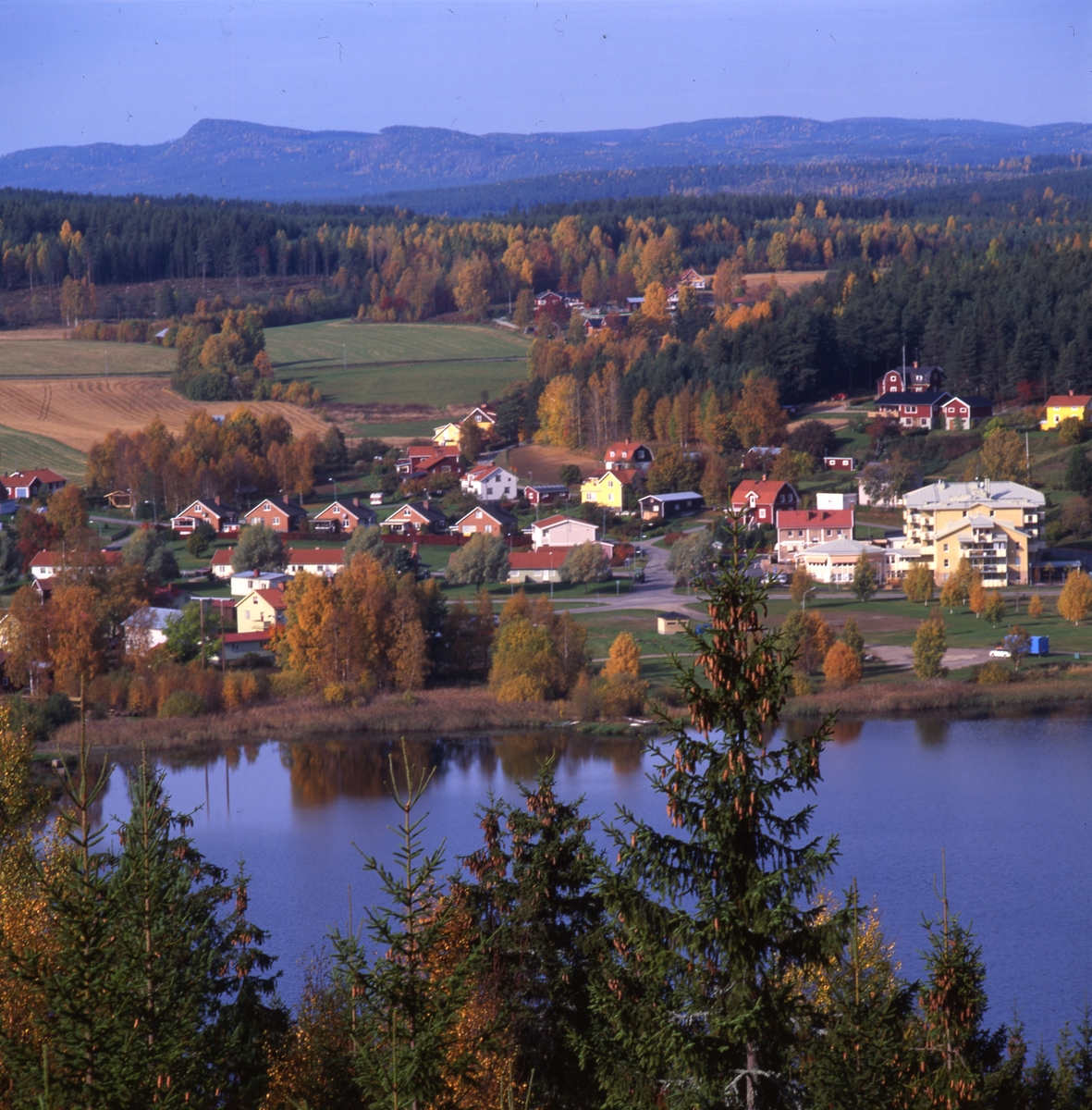 Utsikt från Bullerberget över Rengsjö.