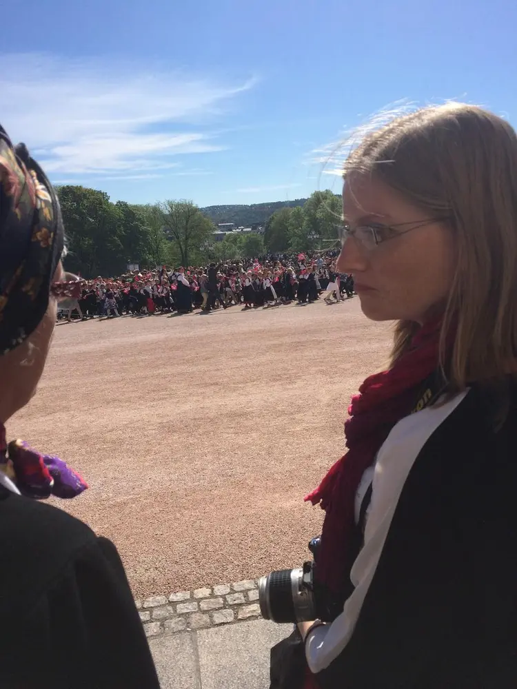 Marta Kondrova på utveksling fra Tsjekkia til Anno museum.