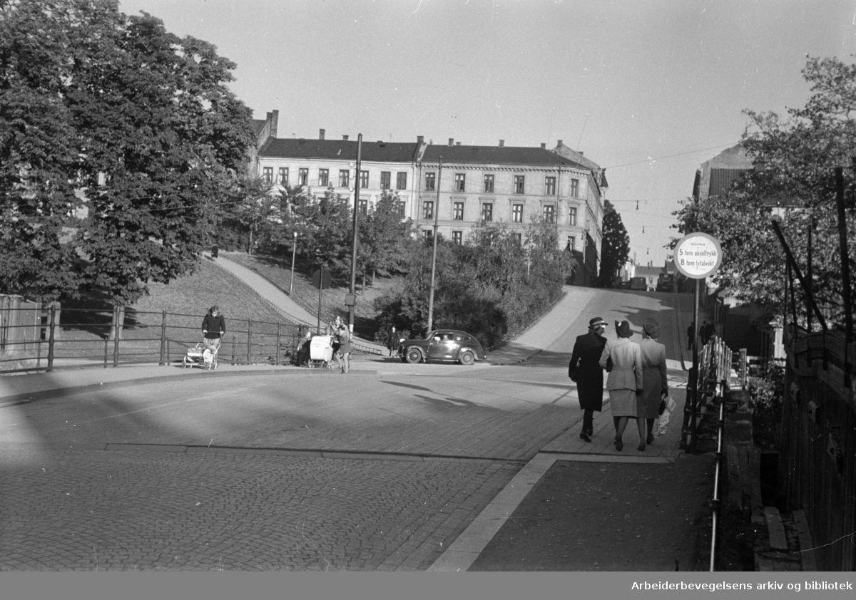 Grünerhagen og Nordre gate. 1947