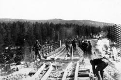 Reparasjon av jernbanebru etter felttoget