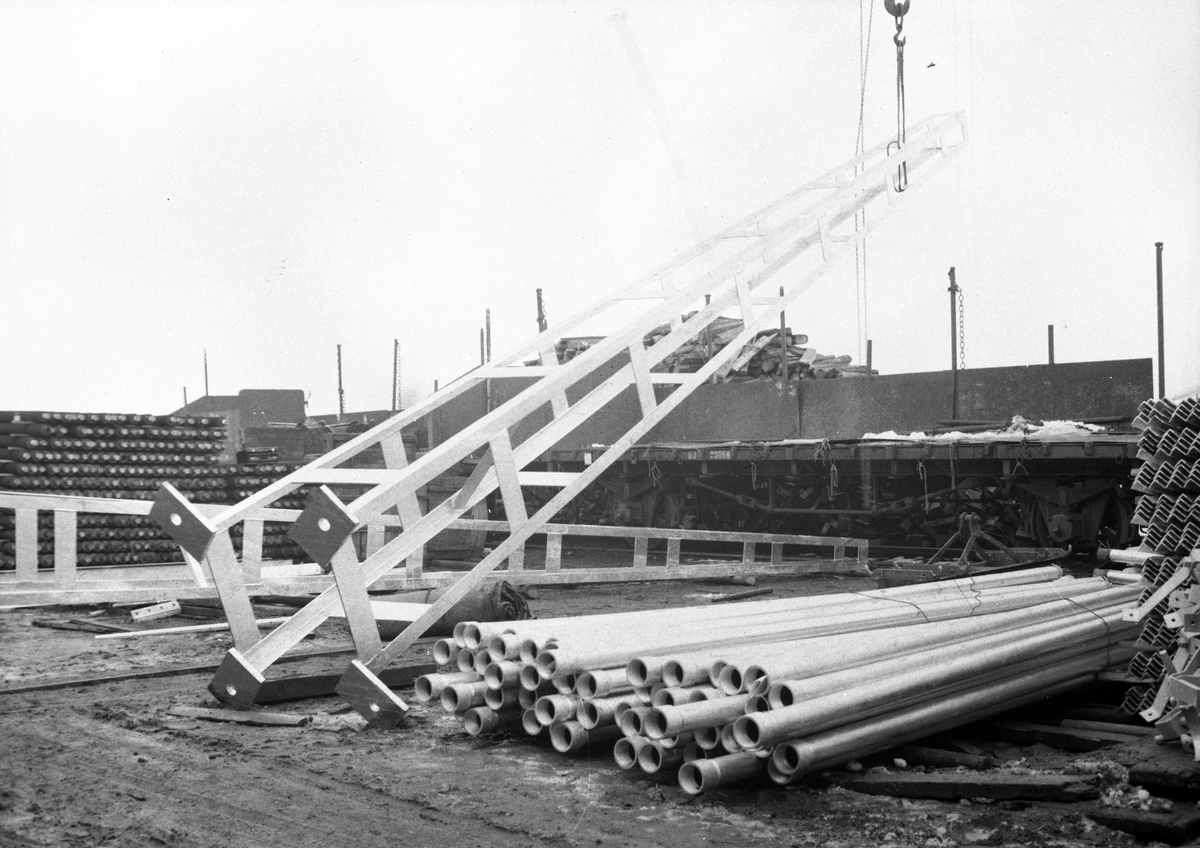 Gävle Galvaniseringsfabrik. Ställningar. November 1945




