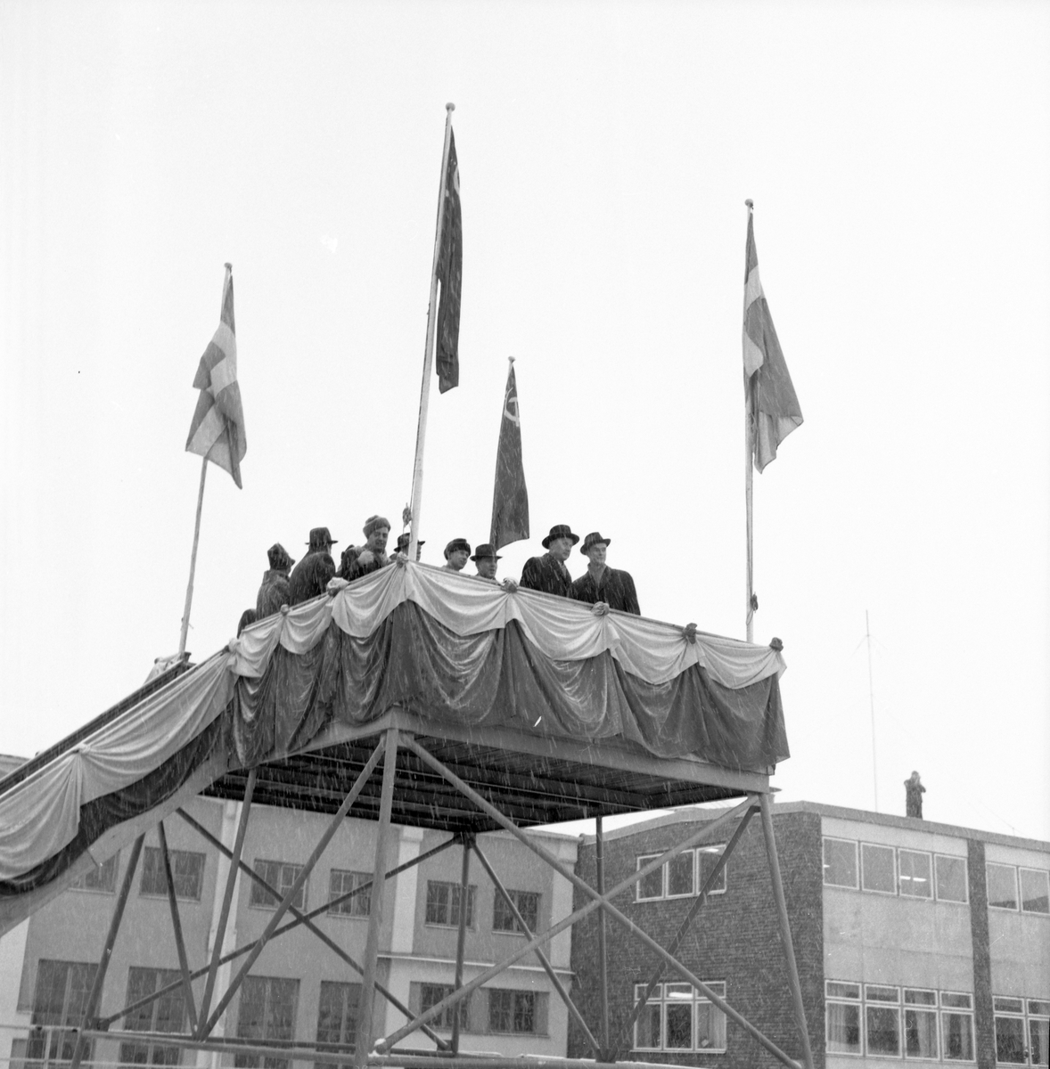 Den 15 januari 1962. Gävle Varv. Sjösättning.




