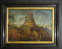 Babels tårn [Panelmaleri]