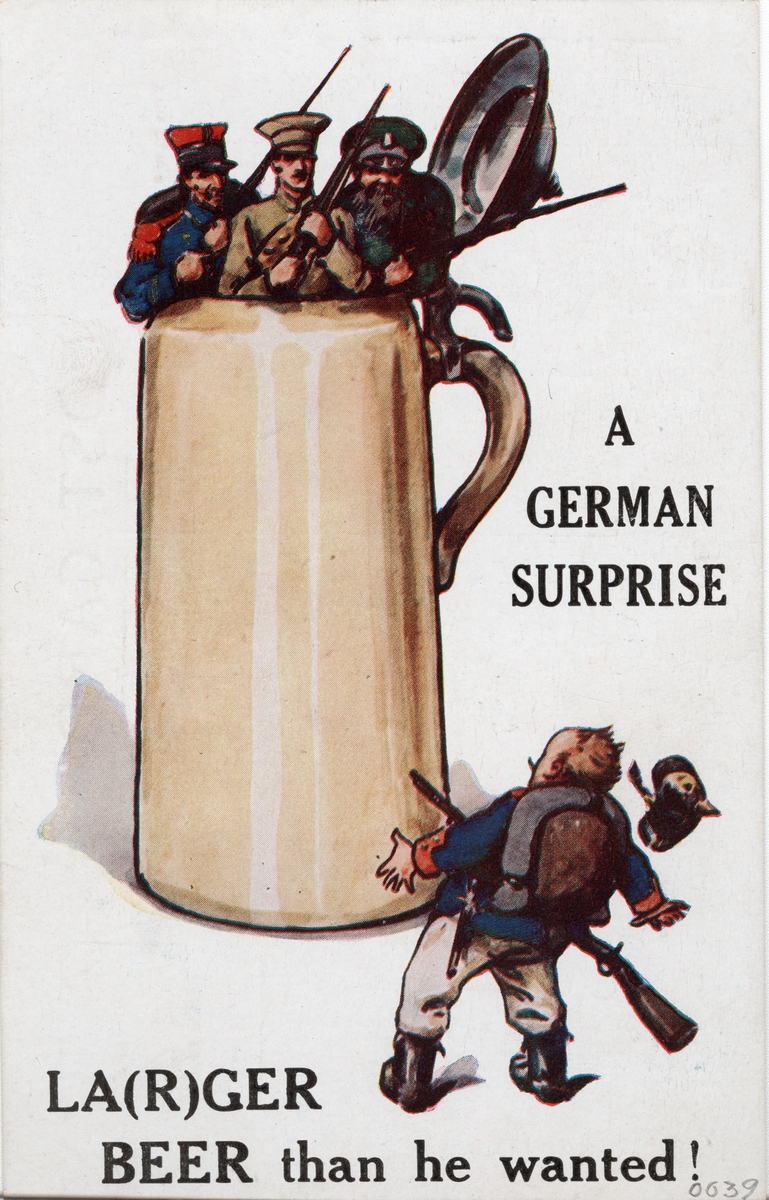 Brittisk propagandabild från första världskriget.