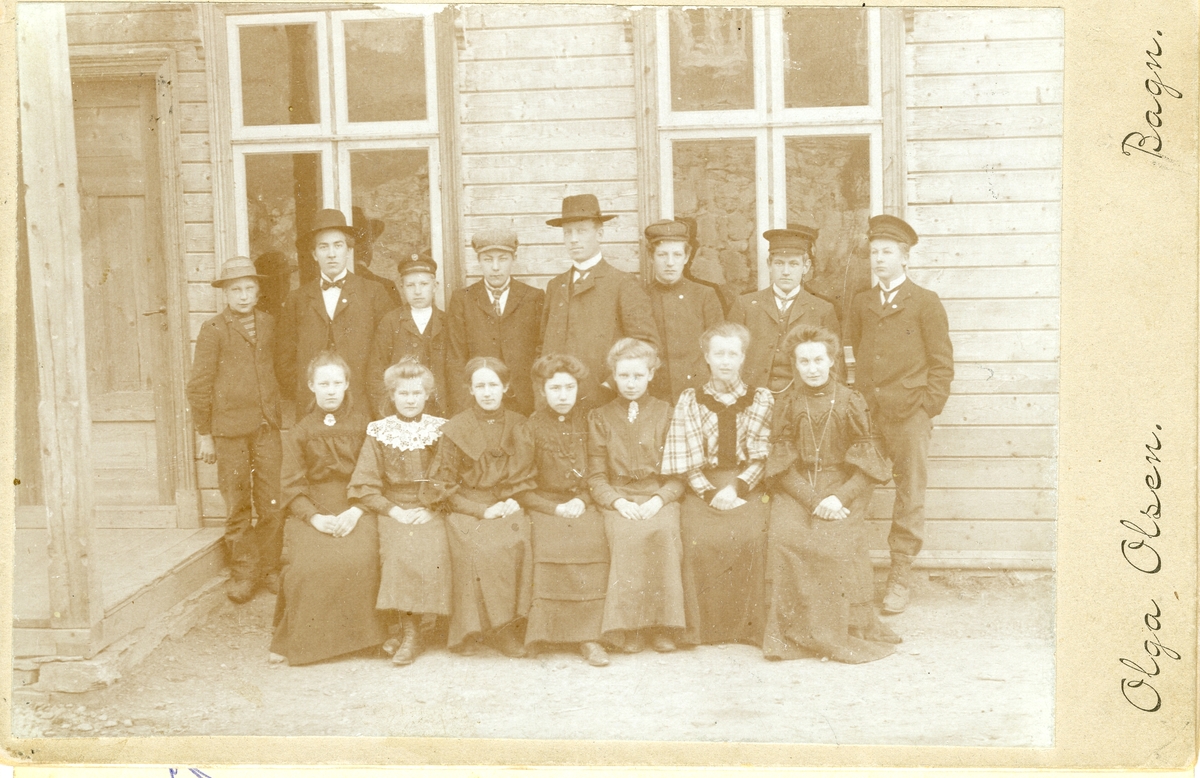 Framhaldsskule på Berg, Bagn 1905.