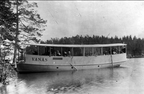 Karlsborg. Ångbåten Vanäs som transporterade militärer och civila på Bottensjön och Vättern. Se bilaga till 51854.