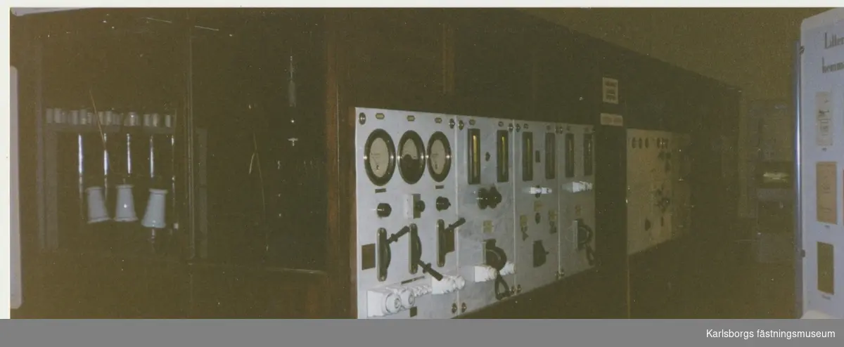 Kråks radiostation Karlsborg  1980-tal. Telefunken LV-sändare 10 KW.