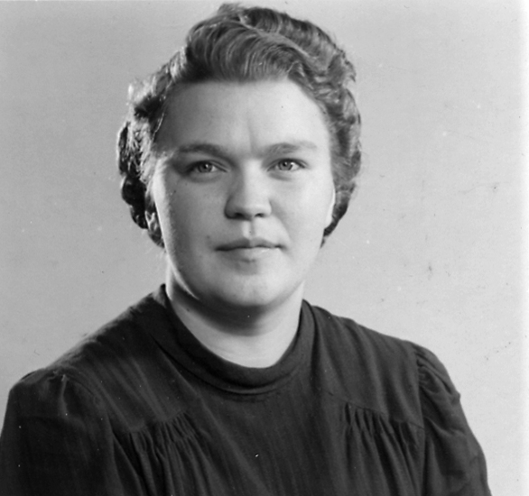 Greta Wilsson, från en granngård till Heljesgården, Bolum socken.