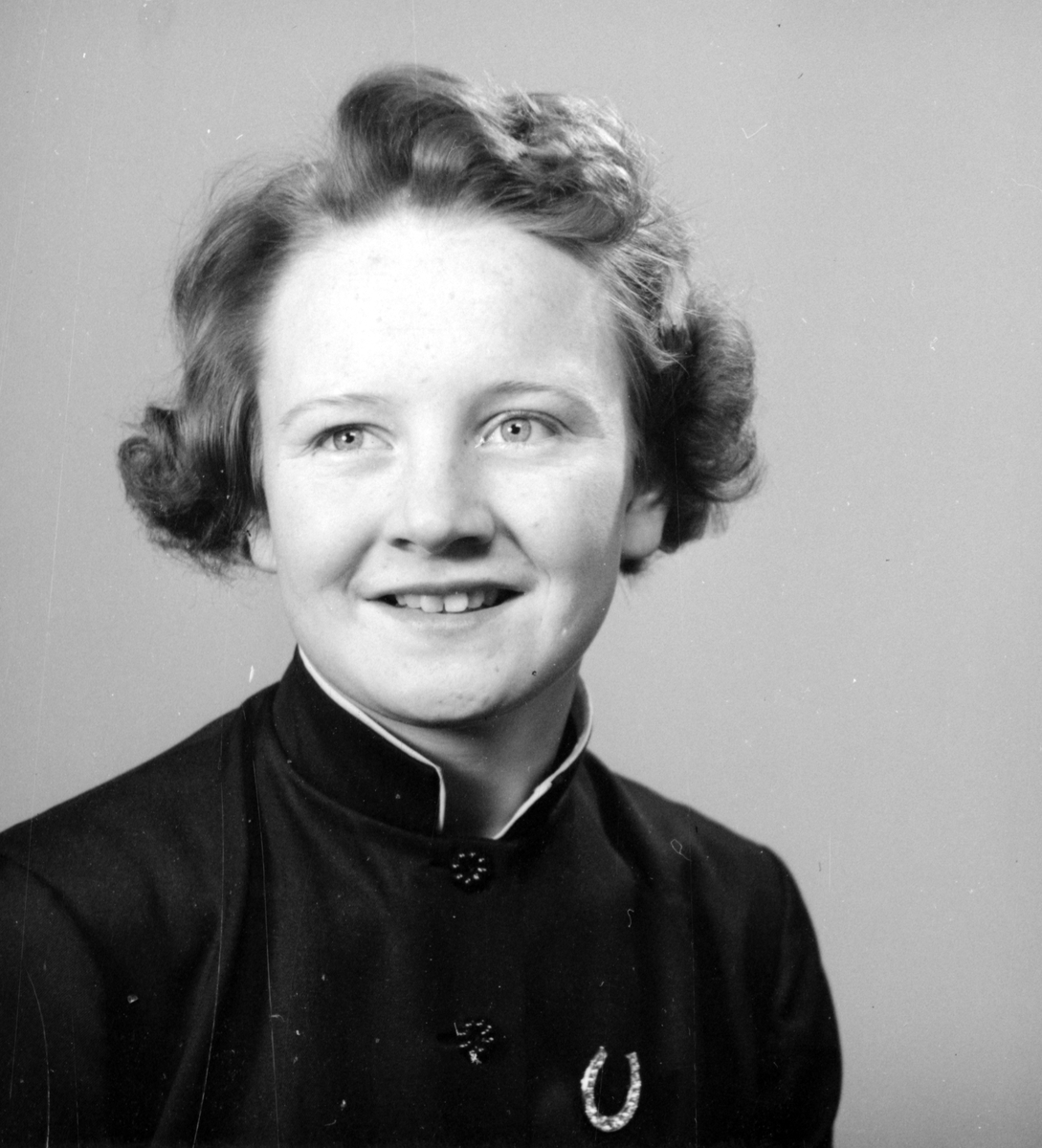 Kerstin Lund. Foto i februari 1952.
