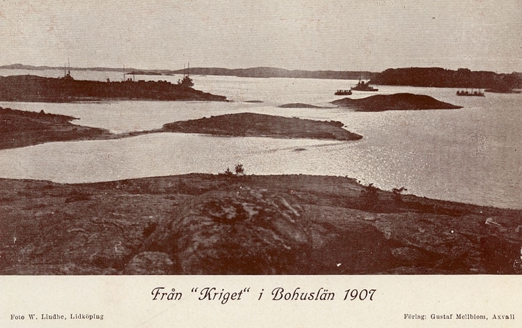 Enligt Bengt Lundins noteringar: "Från "kriget" i Bohuslän 1907. Anfallsstyrka från havet".