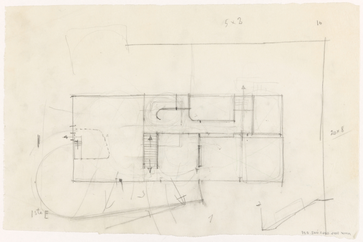 Villa Stenersen [Plantegning] - Nasjonalmuseet, arkitektursamlingene ...