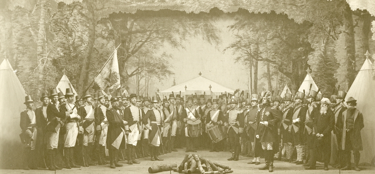 Scen ur historiskt skådespel 1808-09 vid Hälsinge regemente I 14.