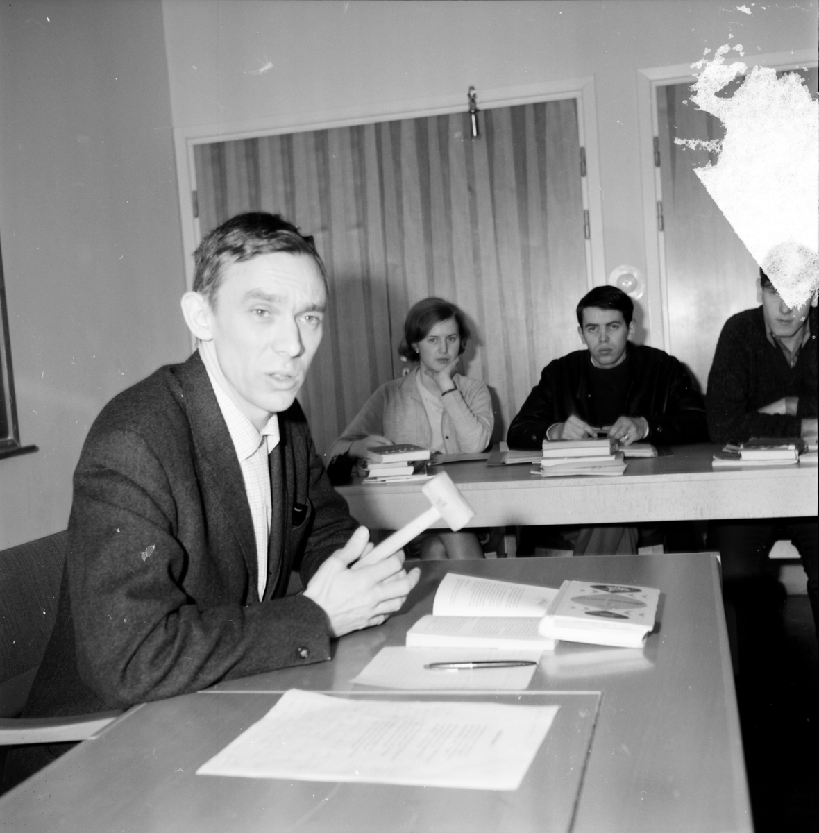 Folkhögskolan,
Pensionärscirkel på besök,
26 Januari 1966
