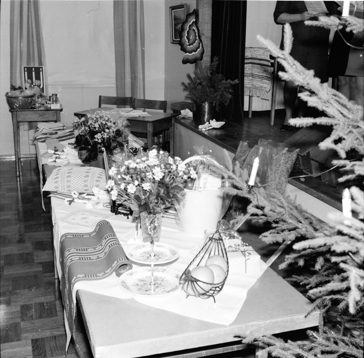 Flästa,
Logens julfest,
Kören sjunger,
Dec 1969