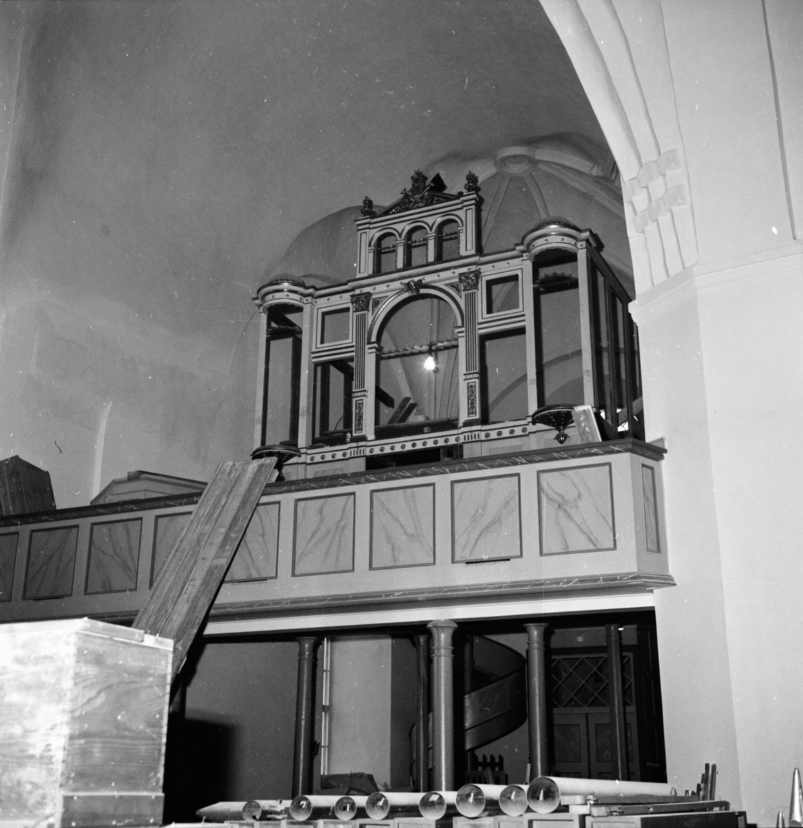 Bollnäs kyrka,
Läktar ombyggnad,
7 Nov. 1962