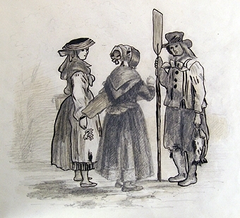 Teckningar, 13 blad.
På framsidan text: "till Ellen af Regina,Till Ester från faster Ellen (1888?).