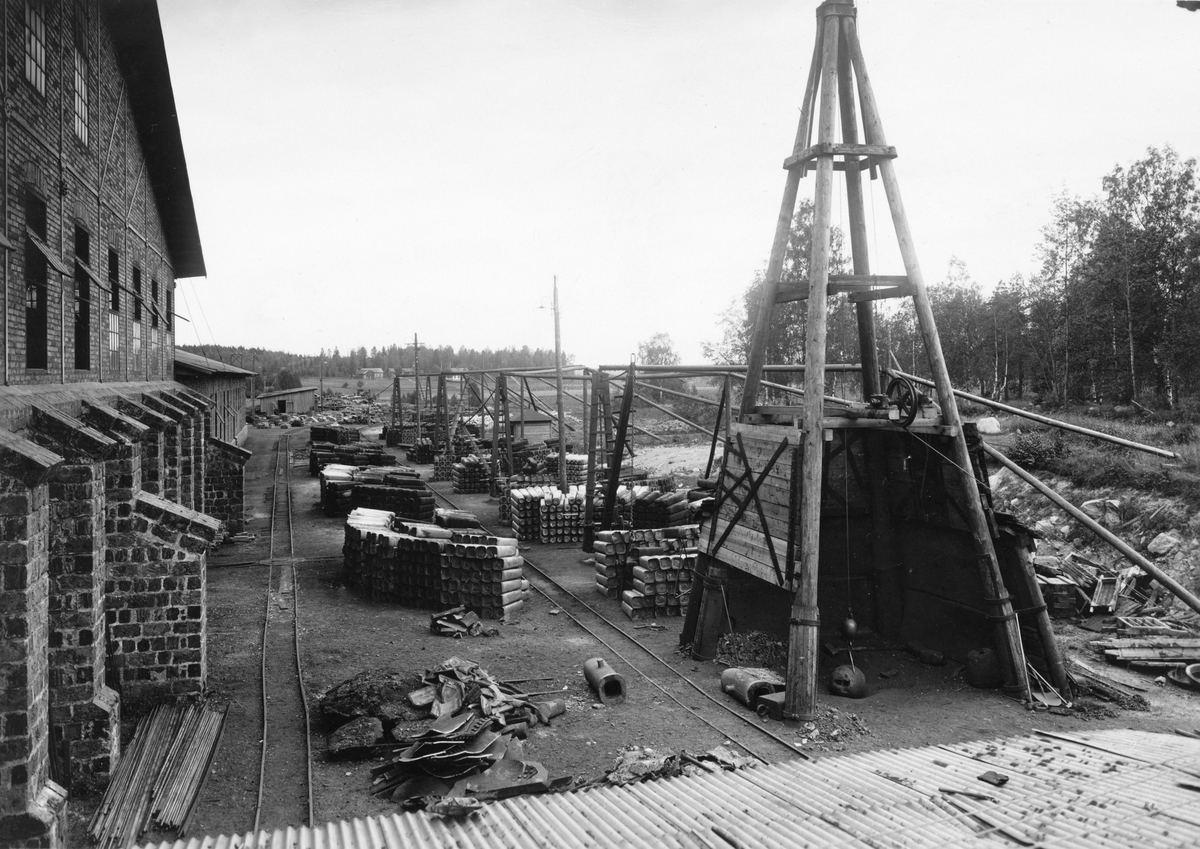 Götupplag vid Horndals järnbruk, 1907.