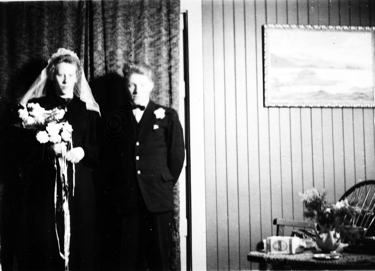 Brudeparet Anne Holthe, Stonglandseidet og Hans Moholt, Salangsdalen.
