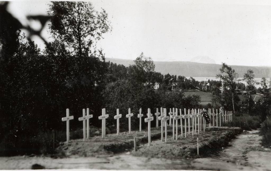 Parti fra kirkegården i Narvik.
