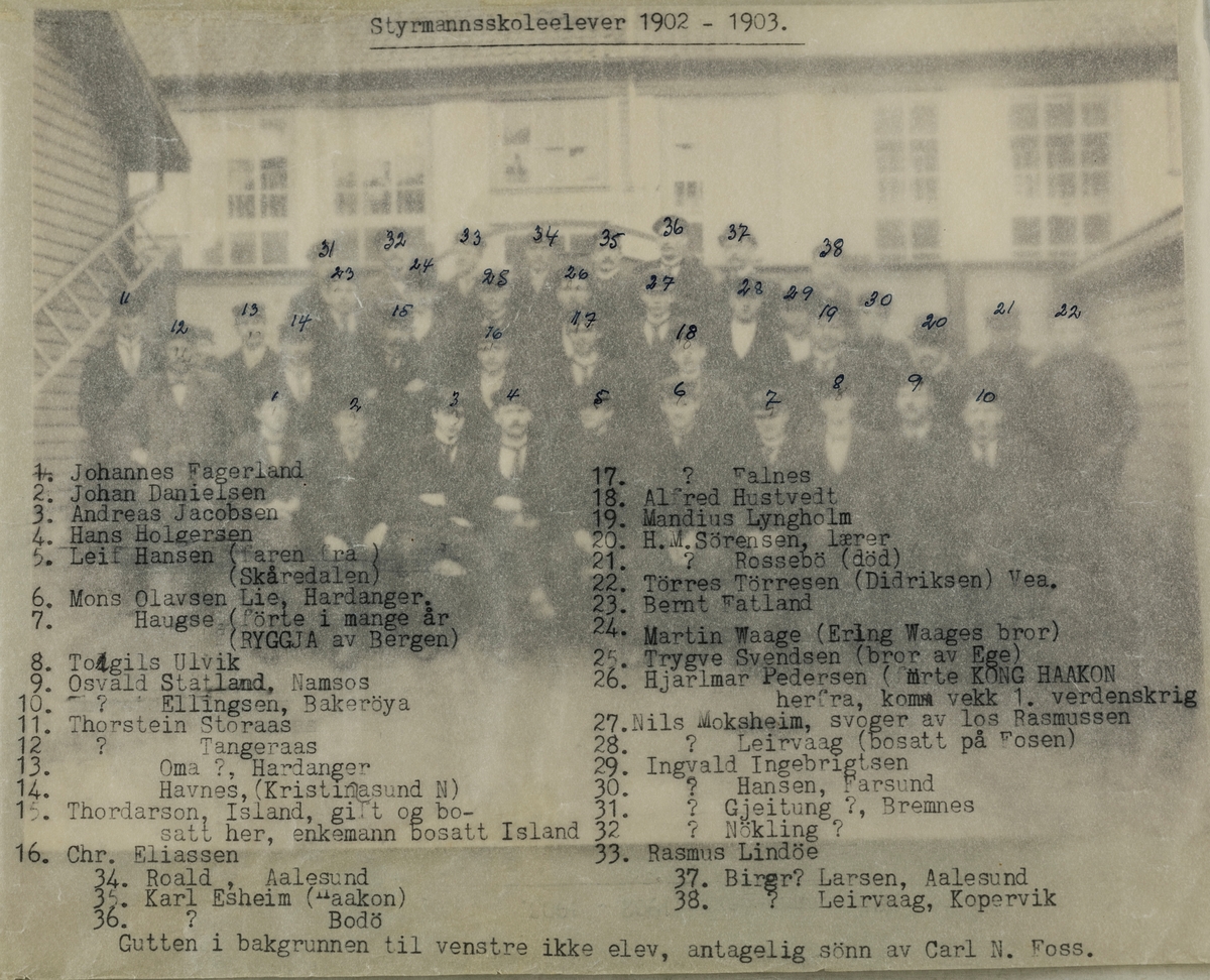 Styrmannskoleelever 1902-03