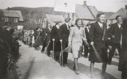 Russetog i Parkgata på 17. mai 1945.