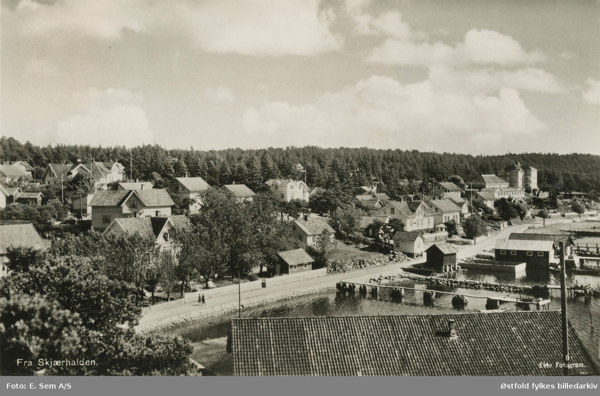 Postkort fra Skjærhalden, Hvaler før 1939.