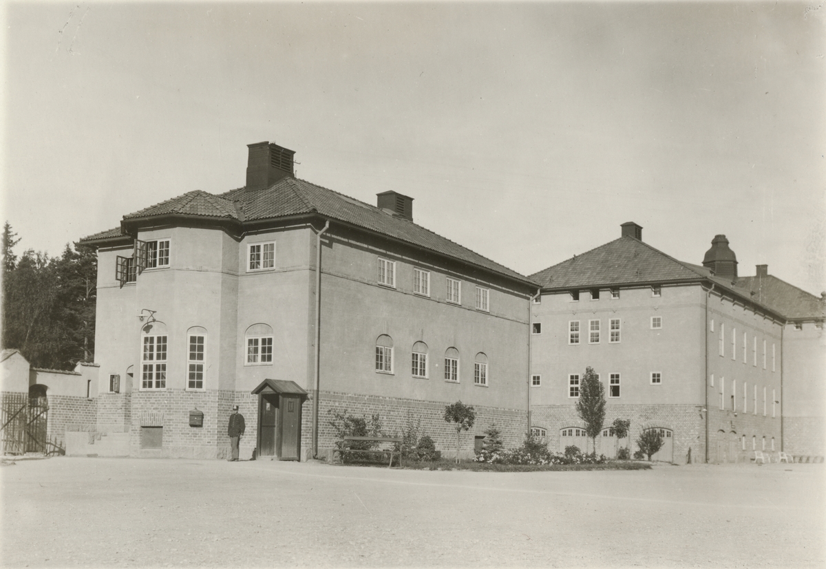 Byggnad på kaserngården vid Södermanlands regemente I 10.