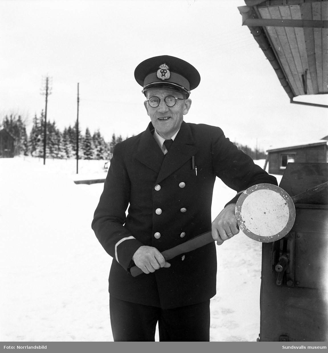 Oskar Henrik Pettersson, stationsmästare vid Söråkers station.