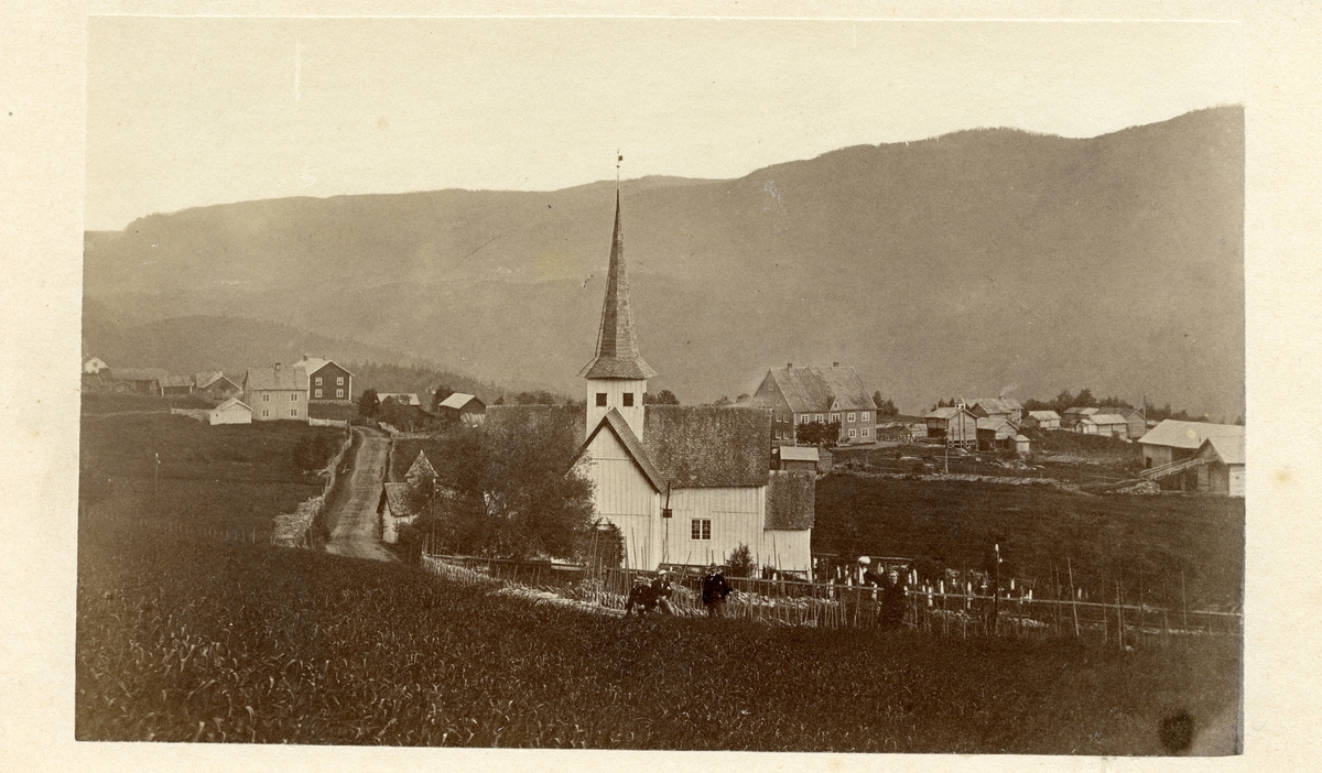 Aurdal kirke, før 1880.