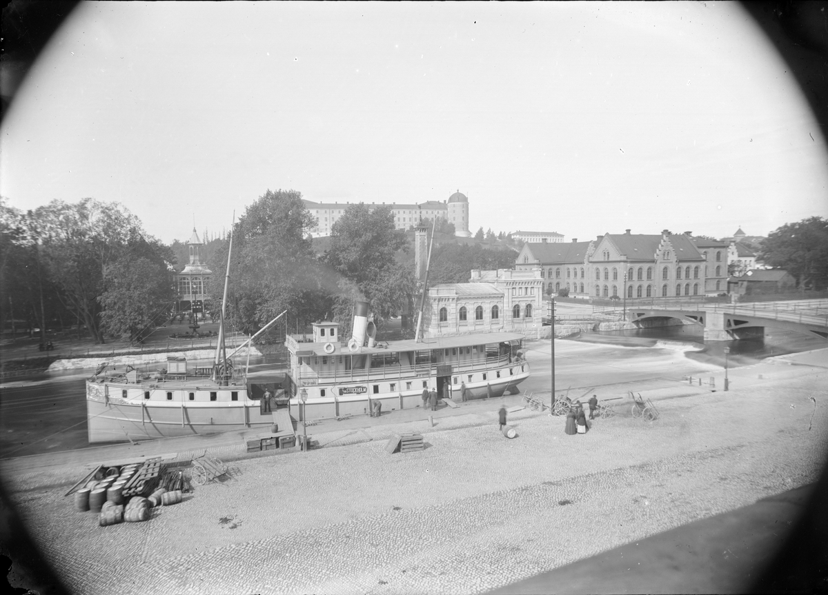 Ångfartyget Fyris I i Uppsala hamn, Uppsala 1890
