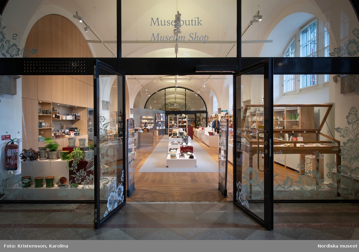 Nya butiken på Nordiska museet inför öppningen 29 september 2018