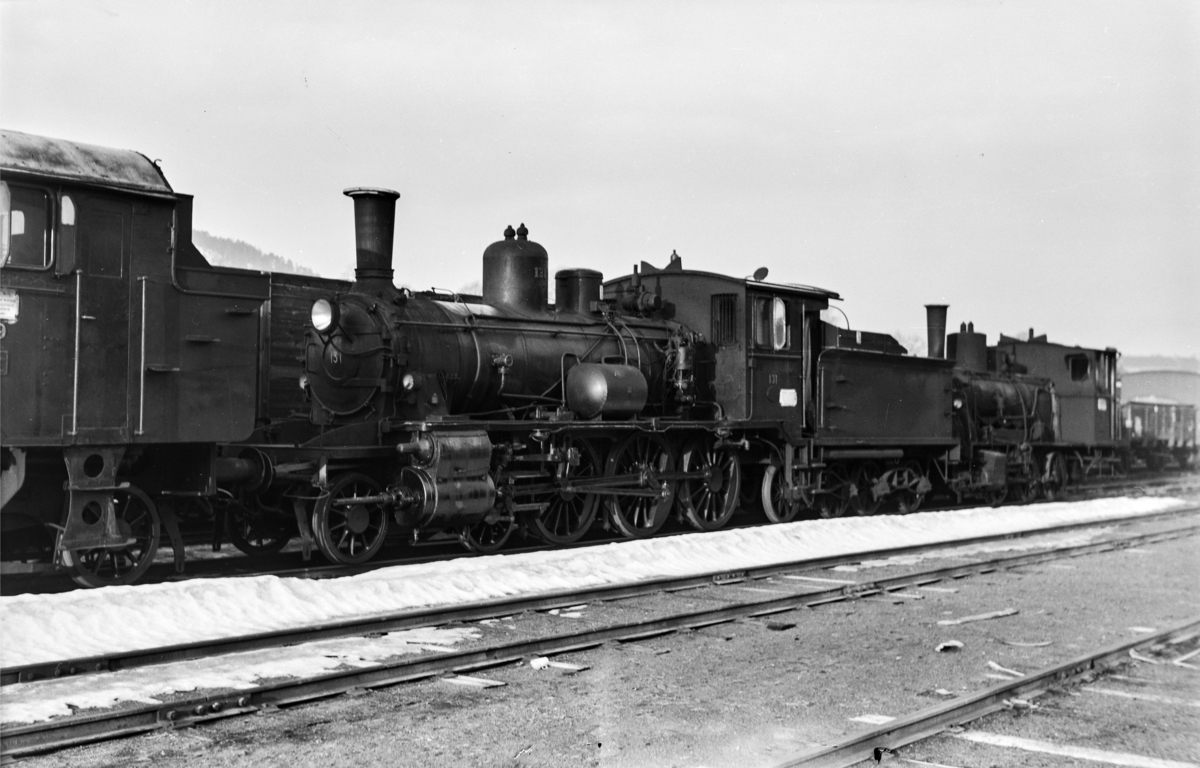 Utrangert damplokomotiv type 18c nr. 131 i Lodalen i Oslo.