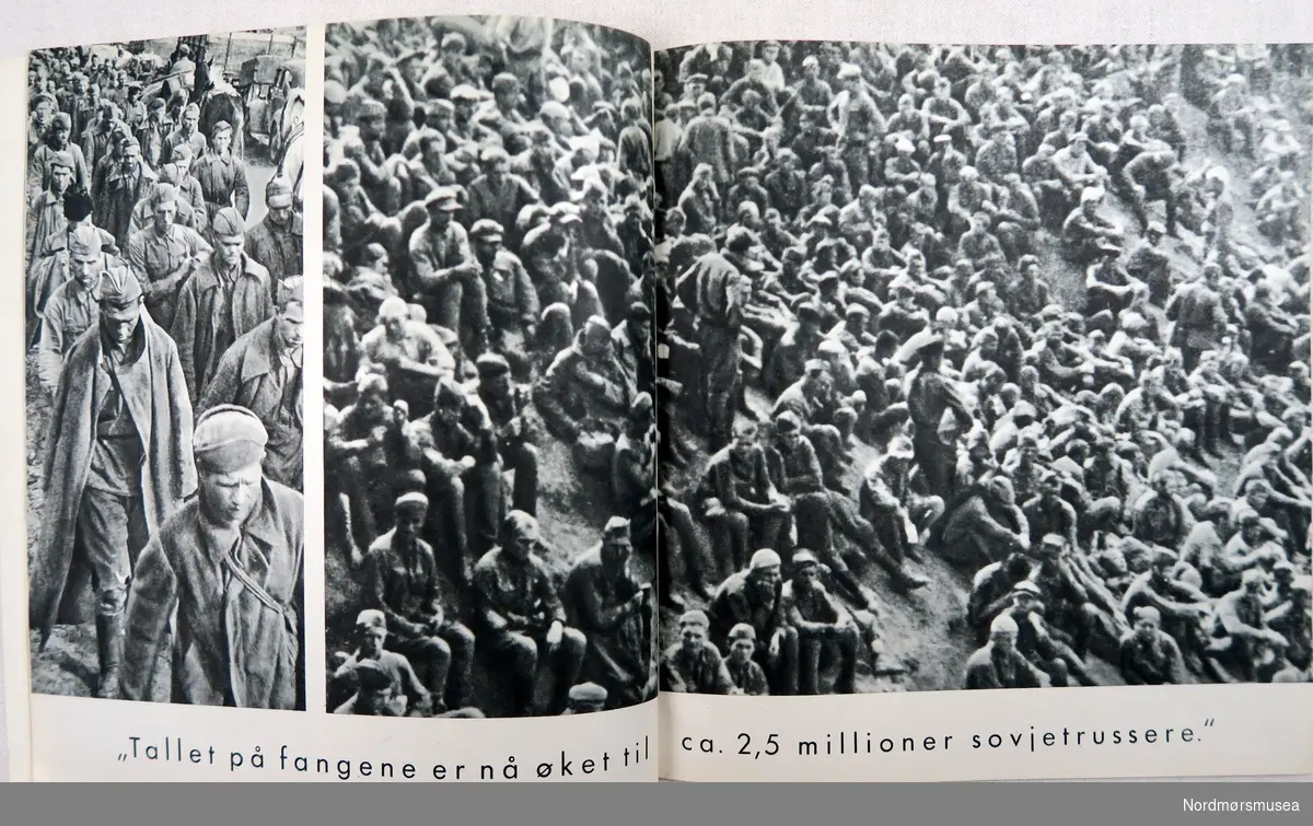 Hitlers tale 3. oktober 1941.
Tekst og bilde frå krigen.
Bilde av ein laurbærkrans på forsida.