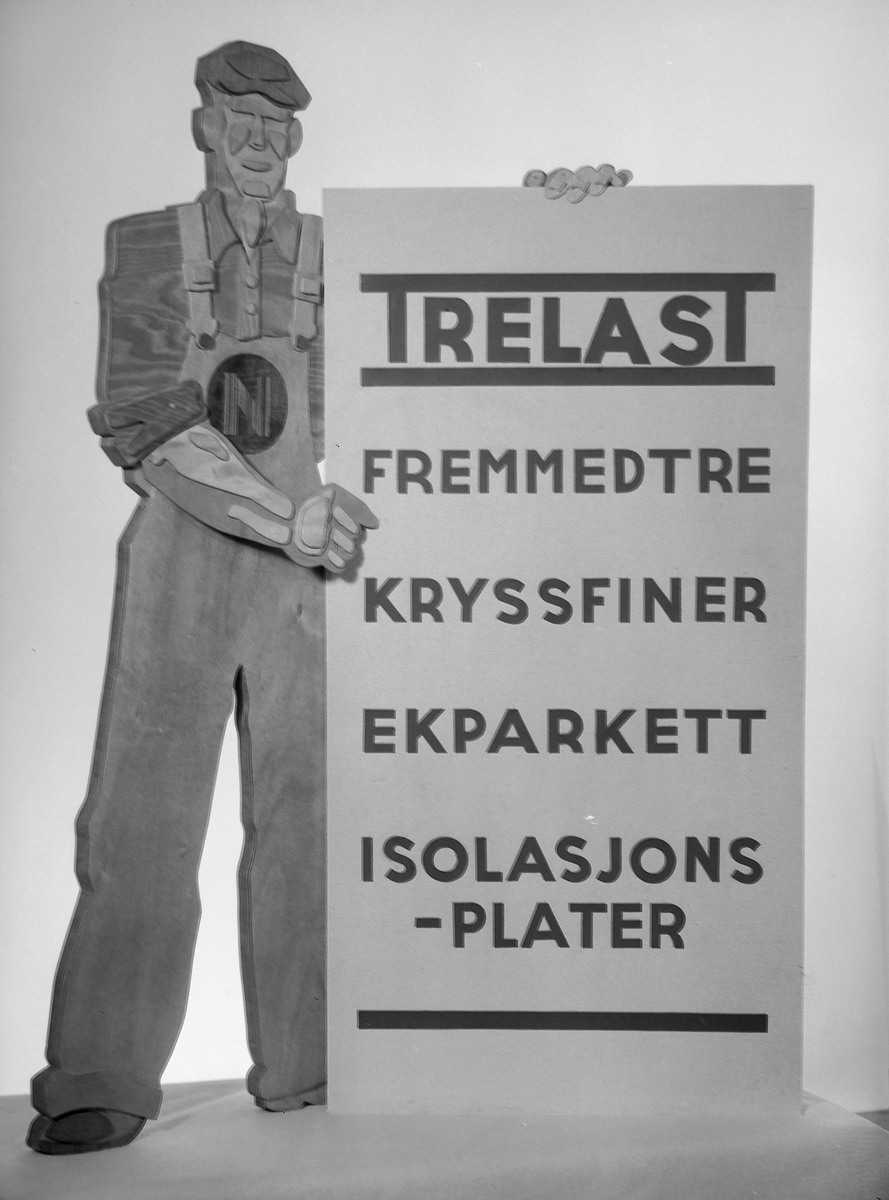 Reklameplakat for A.J. Nilsson trælastforretning