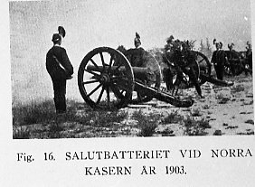 Kanon m/1863. 7,66 cm. Salutbatteri, A 3. Norra kasern, Kristianstad.