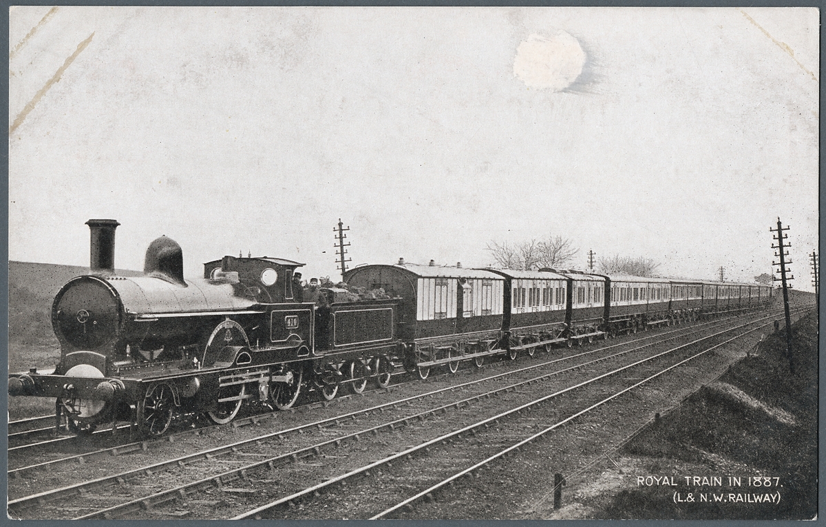 Ånglok, London & North Western Railway Company. LNWR lok 410 "City of Liverpool".