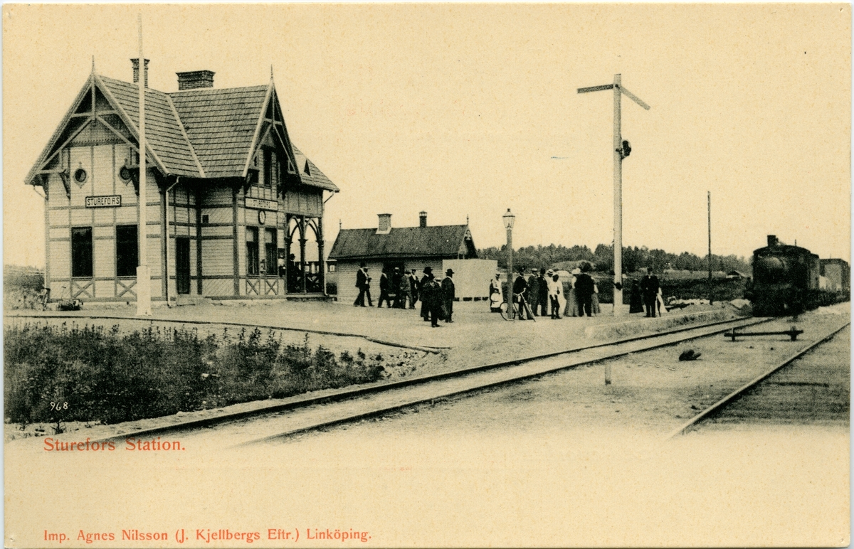 Sturefors järnvägsstation.