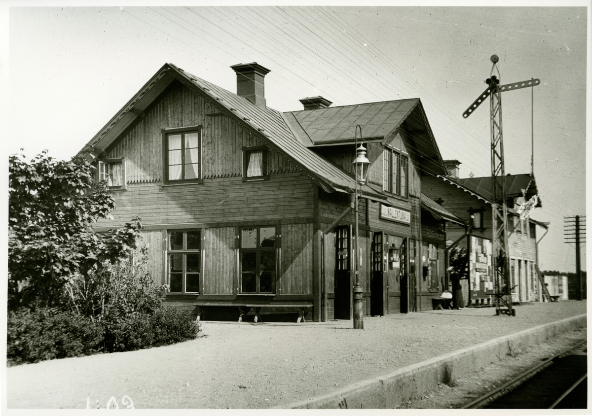 Vallentuna station. Foto  1906-06-12