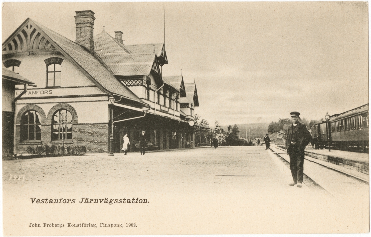 Stationshuset i Västanfors.
