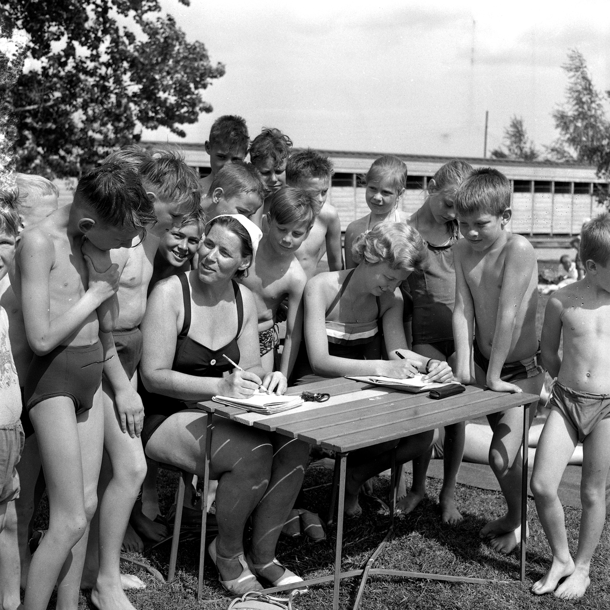 Gustavsviks simskola.
17 juni 1958.