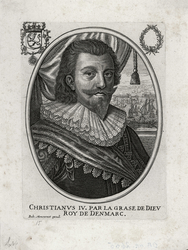 CHRISTIANVS IV, PAR LA GRASE DE DIEV / ROY DE DENMARC. [kobb