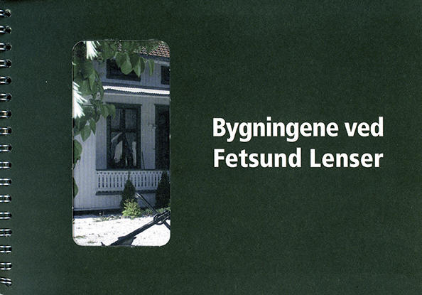 Forside på boka "Bygningene ved Fetsund lenser".