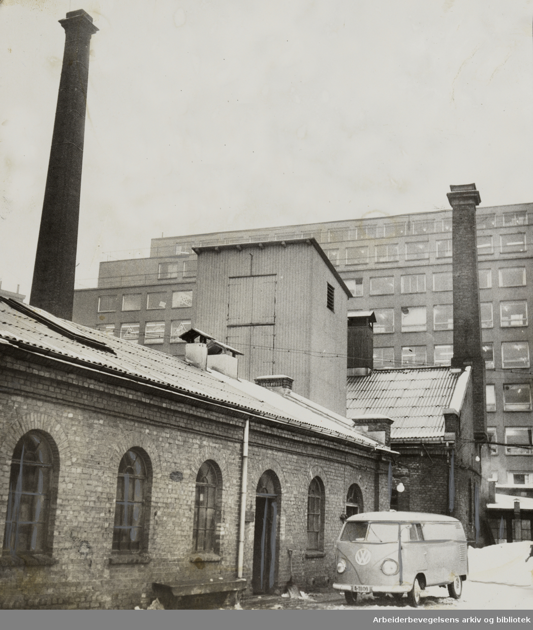 Gassverket. Februar 1957
