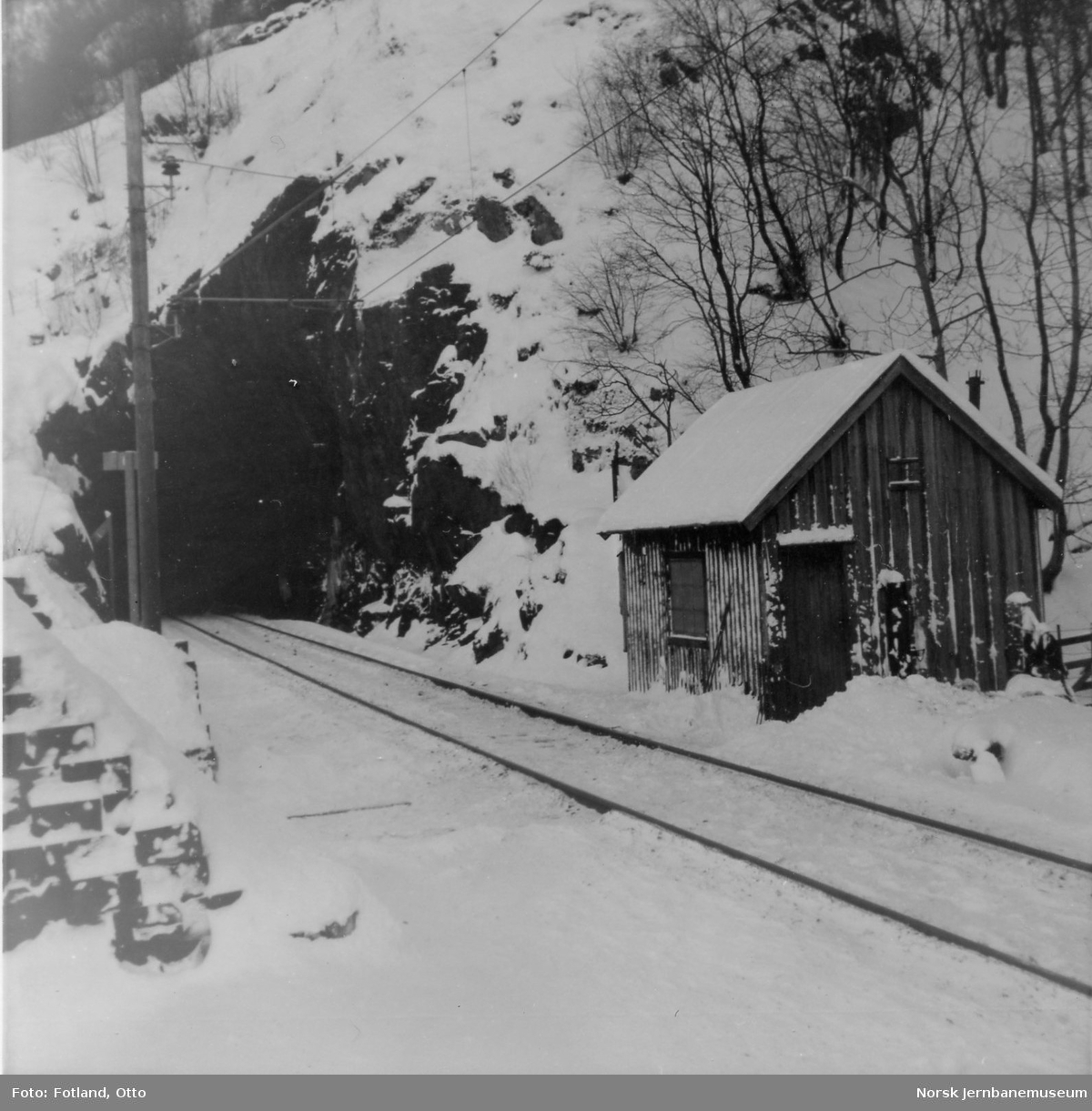 Store Rødberg tunnel mellom Trengereid og Vaksdal stasjoner.