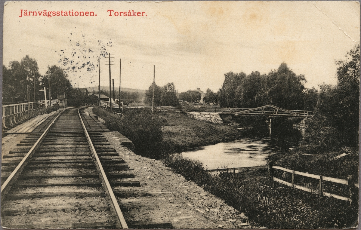Järnvägsbro över Hoån i Torsåker.