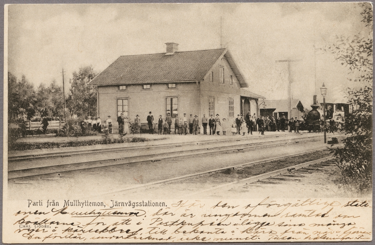 Järnvägsstationen i Mullhyttemo.