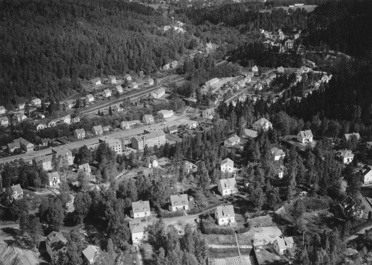 Flygfoto över Norrahammar i Jönköpings kommun. Nr R 592